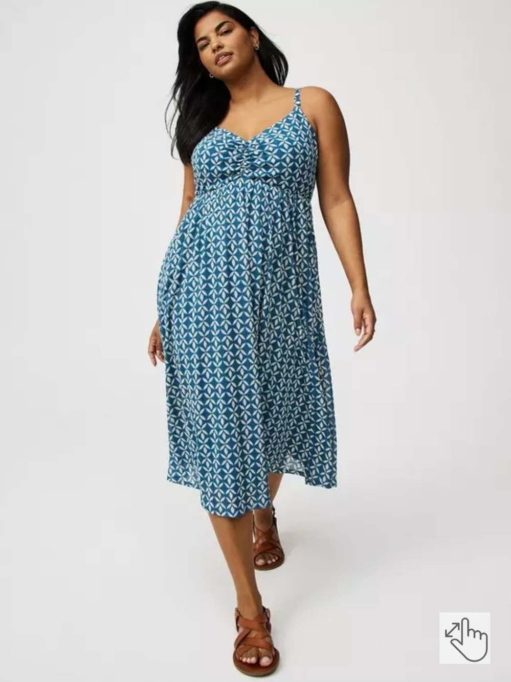 Torrid - Sleeveless Tie-Back Midi Dress - NWT!